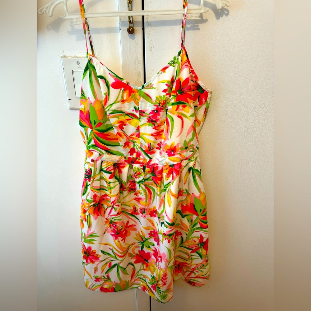 J. Crew Hawaiian Floral Tank Dress